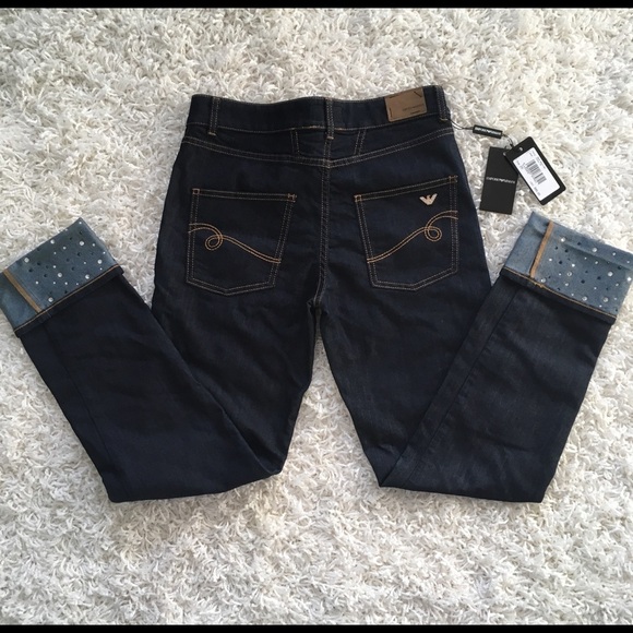 EMPORIO ARMANI Authentic Swarovski Crystals Jeans - Picture 5 of 7